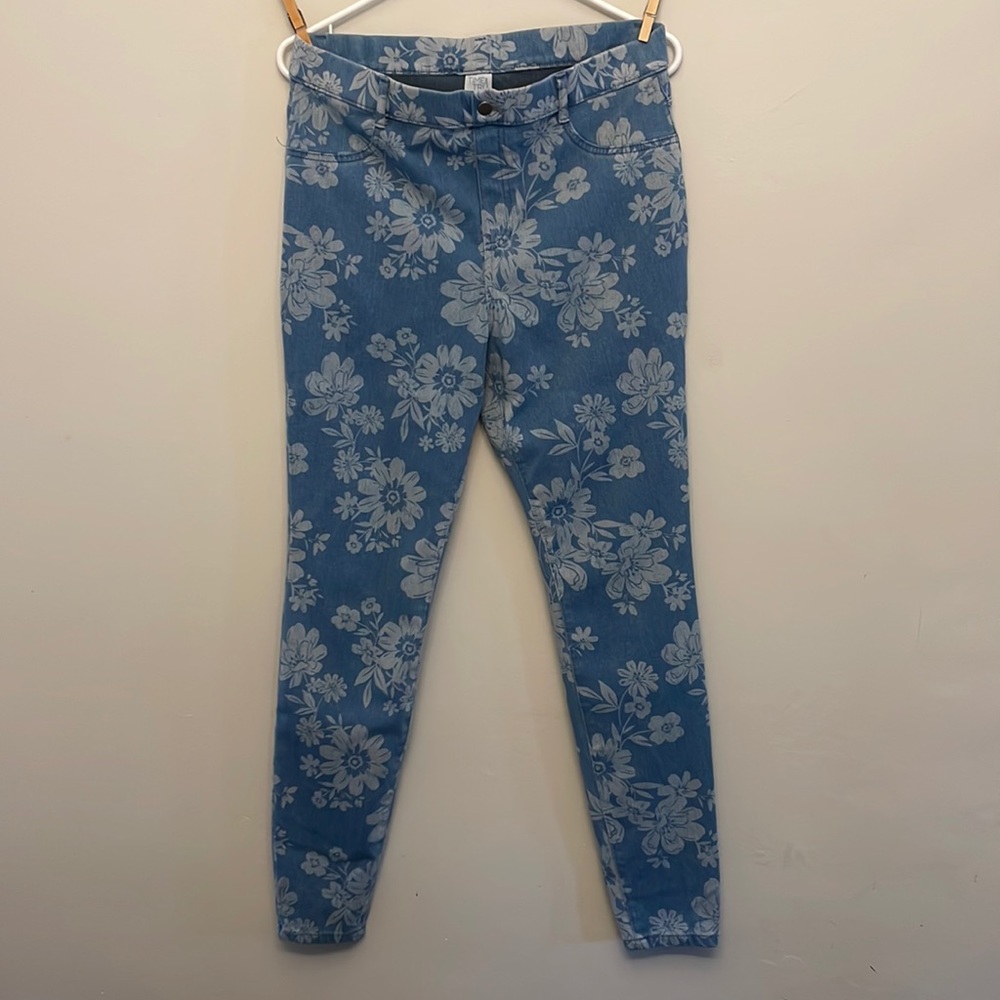 Blue floral Jeggings